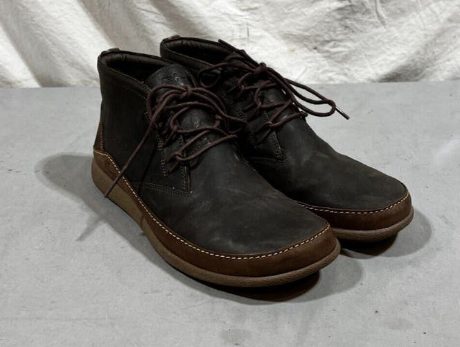 Chaco Montrose Java Brown Leather Chukka Boots US Men's 10 EU 43 EXCELLENT