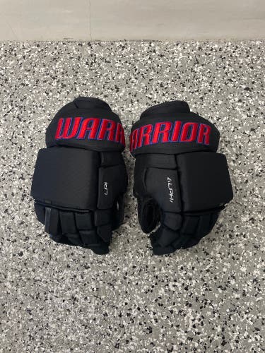 Used  Warrior 13" Pro Stock Alpha Pro Gloves