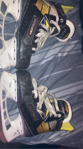 Used Junior Bauer 3s Skates Regular Width  Pro Stock Size 3.5 Supreme 3S Hockey Skates