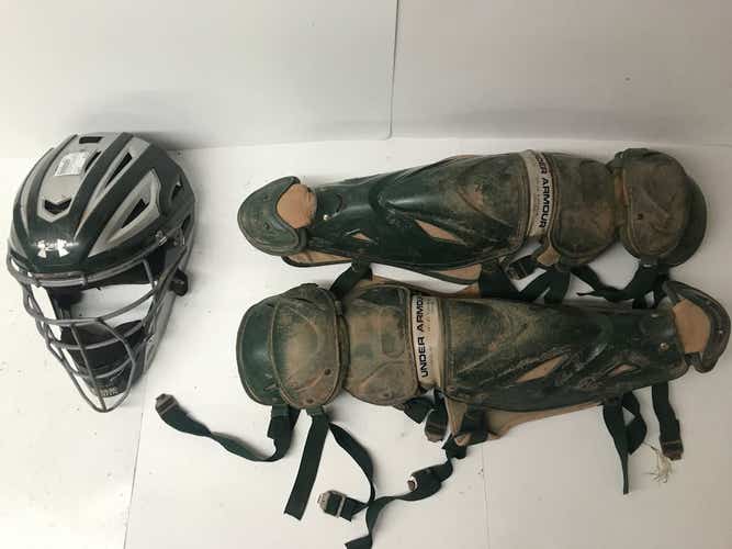 Used Under Armour Full Adult Set One Size Catcher's Equipment