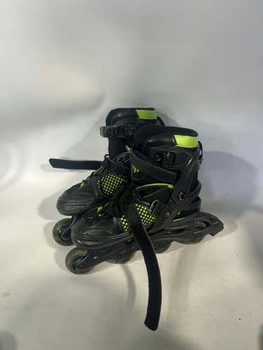 Used Mongoose Green And Black Youth 06.0 Inline Skates - Roller And Quad