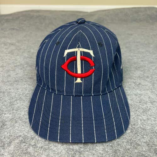 Minnesota Twins Mens Hat 7 Blue White  Cap Pinstripe Baseball MLB Logo City Big