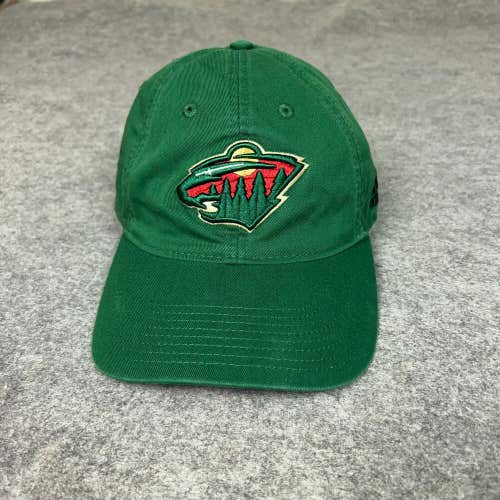 Minnesota Wild Mens Hat Adjustable Green Adidas NHL Hockey Ice Cap Sports Dad