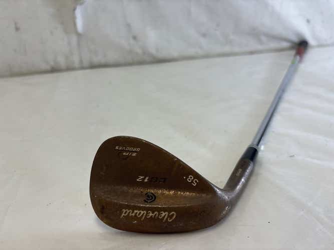 Used Cleveland Cg12 Zip Grooves Rtg Dsg 58 Degree Wedge Lh 35.5"