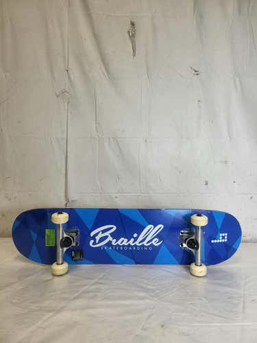 Used Braille 7 3 4" X 32 1 4" Complete Skateboard