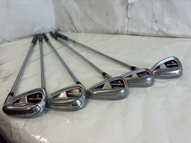 Used Adams Golf Tight Lies Plus 6i-pw Stiff Flex Steel Shaft Golf Iron Set Irons