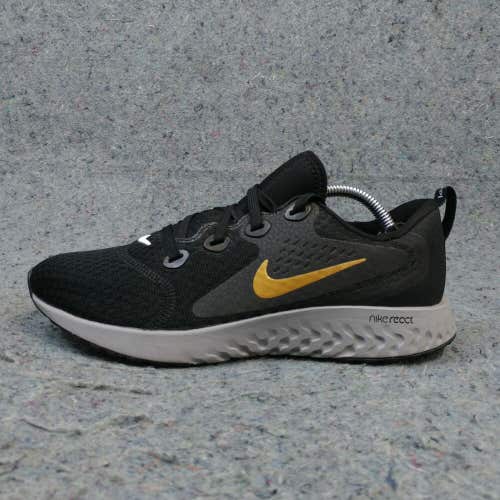 Nike Legend React Womens 7.5Running Shoes Low Top Sneakers Black Gold AA1626-004