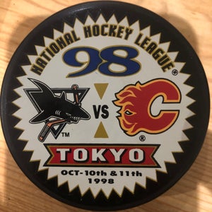 Sharks Vs Flames Tokyo ‘98 puck
