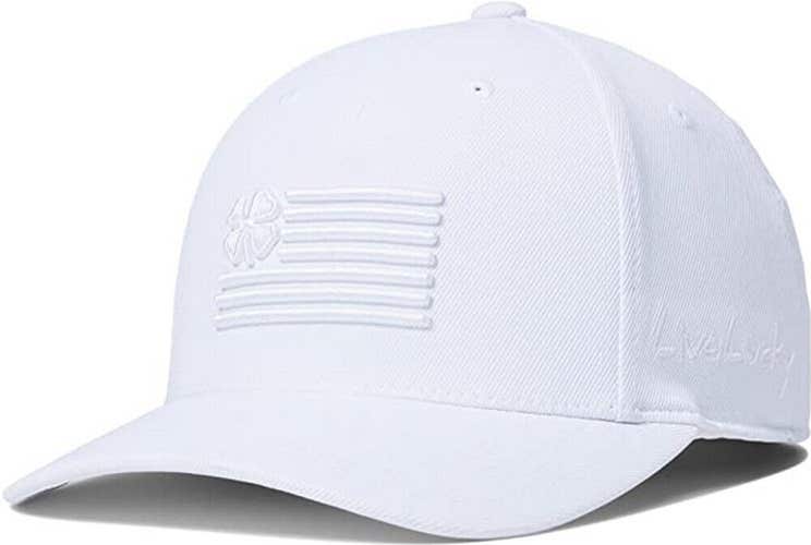 NEW Black Clover Live Lucky Clover Nation 15 White Adjustable Golf Hat/Cap