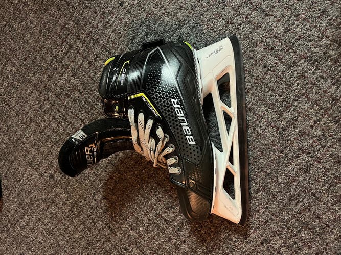 Used Senior Bauer   10 Pro Hockey Goalie Skates