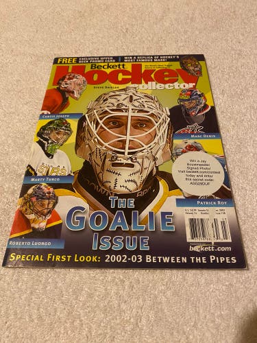 Beckett Hockey Collector Goalie Issue 2002 2003 Magazine