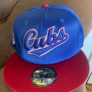 Chicago Cubs New Era MLB Satin Fitted Hat 7 1/2