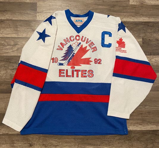 Vintage hockey jersey Vancouver elites
