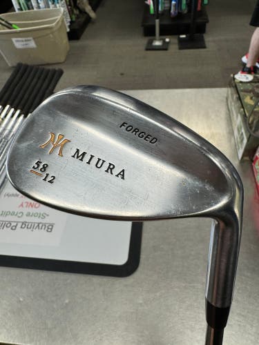 Used Men's Miura Right Handed Stiff Flex Steel Shaft Chrome Forged Wedge