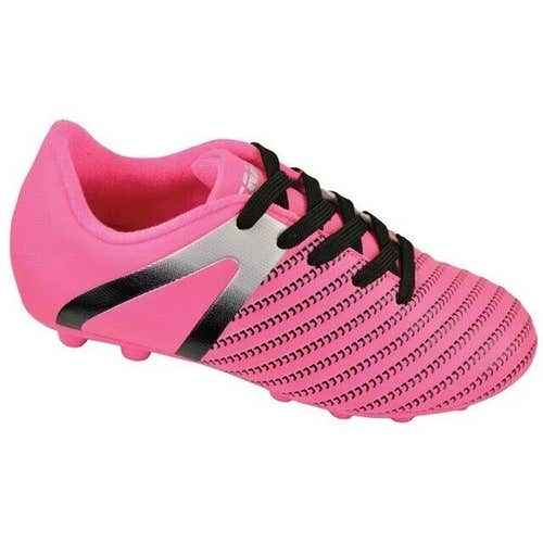 Vizari Impact FG Athletic Soccer Cleat Shoes Color Pink Silver US Size 4.5