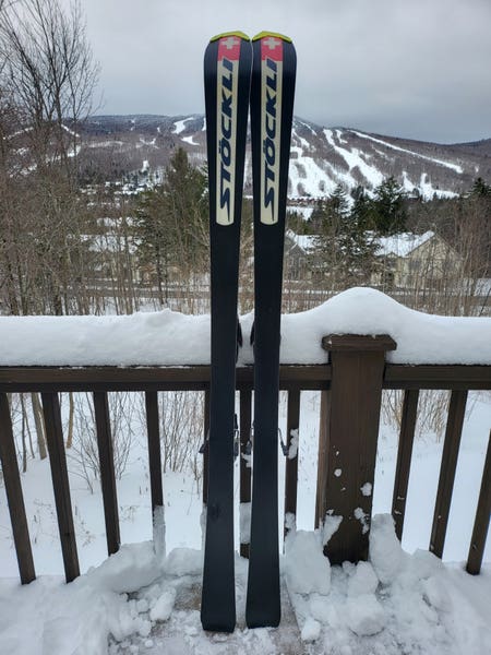 Stockli 155 cm Laser SL FIS Skis With Newer Marker Race Bindings