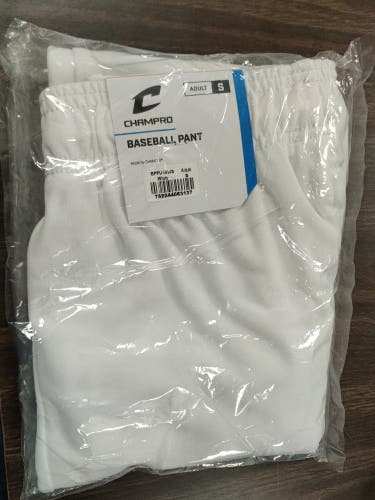 White New Small Adult Unisex Champro Game Pants