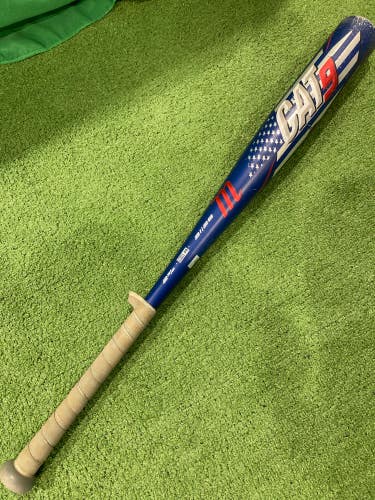 Used 2022 Marucci CAT9 Pastime Bat BBCOR Certified (-3) Alloy 28 oz 31"