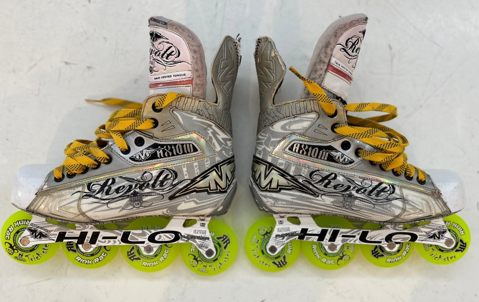 Mission Revolt Axiom Hockey Skates - New Ceramic Bearings & Rink Rat Wheels