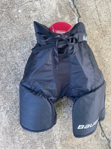 Black Used Senior XL Bauer NSX Hockey Pants E3-2