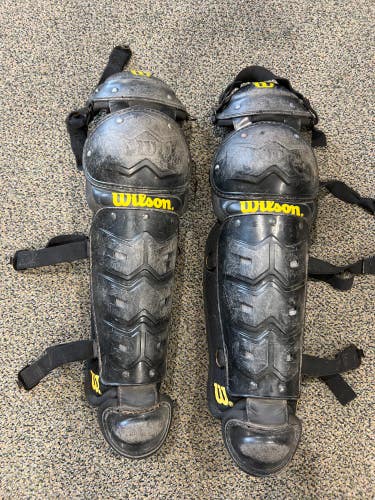 Used Youth Wilson Catcher's Leg Guards
