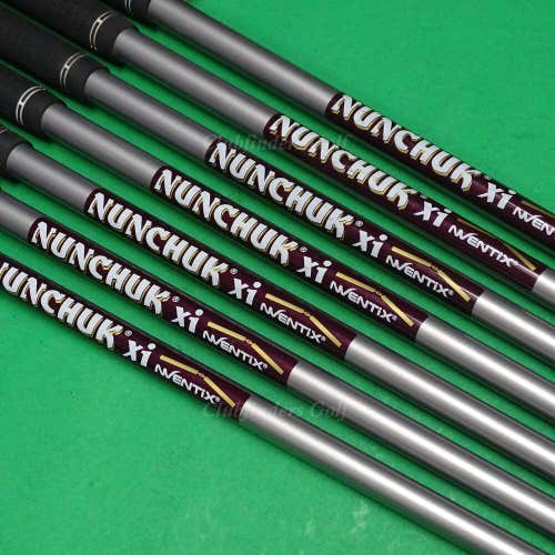 Nventix Nunchuk xi .355 Tip Stiff Flex Pulled Graphite Iron Shafts SET OF 7