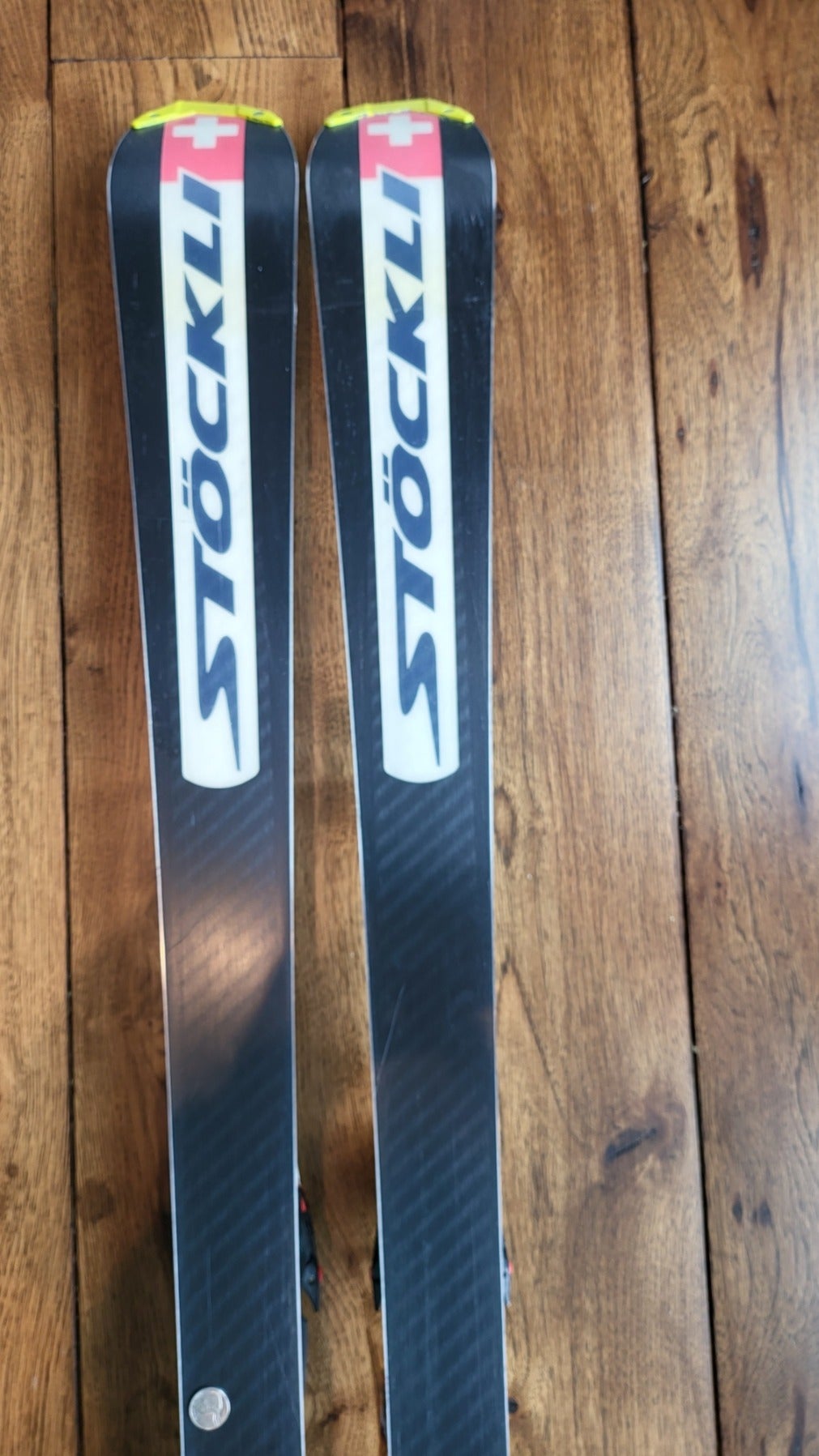 Stockli 155 cm Laser SL FIS Skis With Newer Marker Race Bindings 