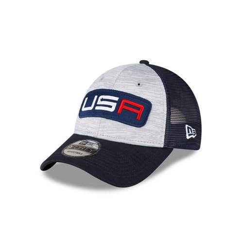 NEW Men's New Era Gray/Navy 2023 Ryder Cup 9Forty Adjustable Snapback Hat