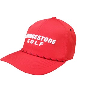 NEW Bridgestone Golf The Rope Red Snapback Golf Hat/Cap