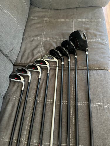 Used Men's Top Flite Right Handed Senior Flex 9 Pieces XLj Clubs (Full Set)