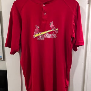 St Louis Cardinals Button Tee