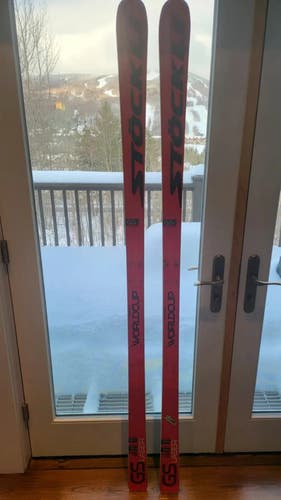 Stockli 184 cm LASER GS FIS Skis Without Bindings
