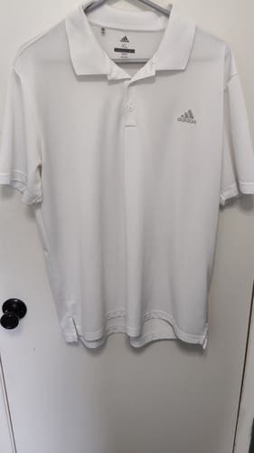 White Used XL Men's Adidas Shirt