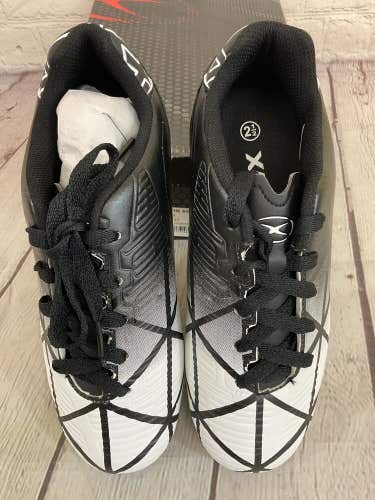 Xara Soccer Illusion Athletic Cleat Shoes 9508 Black White US Size 4