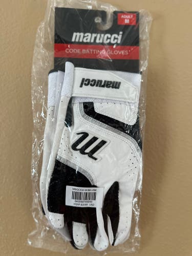 New Medium Marucci Code Adult Batting Gloves
