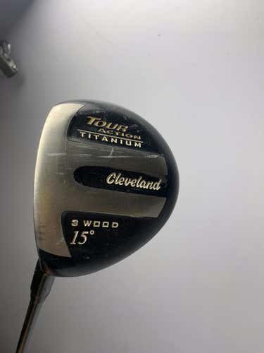 Used Cleveland Tour Titanium 3 Wood Graphite Regular Golf Fairway Woods
