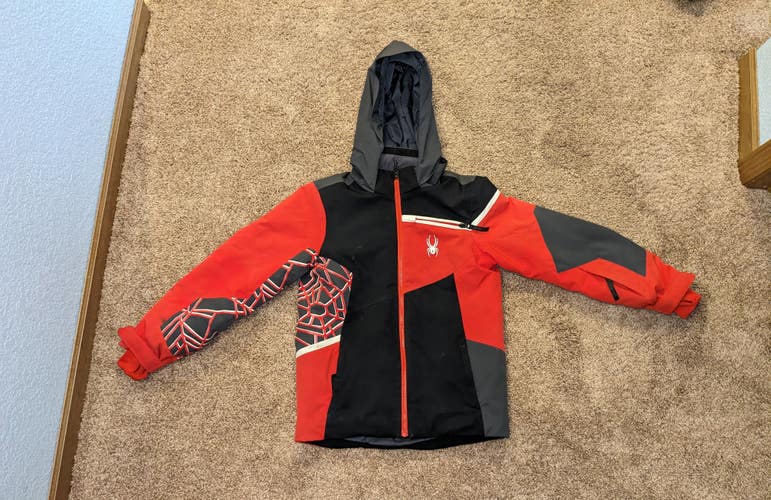 Red/Black Used Kids Size 12 Spyder Jacket