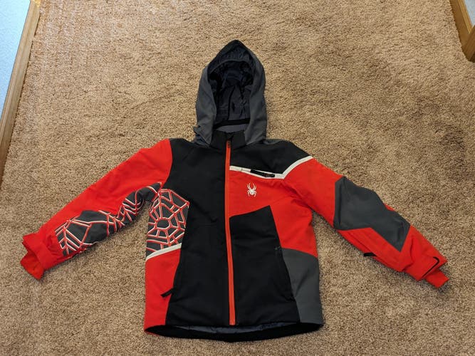 Red/Black Used Kids Size 10 Spyder Jacket