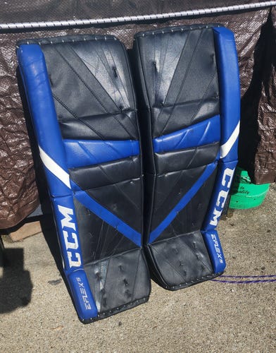 Used 32" CCM Eflex 5 Goalie Leg Pads Pro Stock