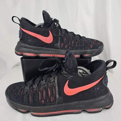 Nike KD 9 Aunt Pearl Mens Size 10 Black Athletic Shoes Sneakers 881796-060