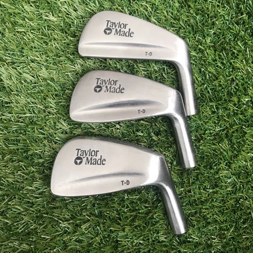 TaylorMade Tour Preferred T-D iron Head Set 5 8 9 Brushed Steel Finish