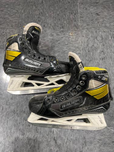 Used Bauer Supreme 3S Hockey Goalie Skates (Size 4.5)