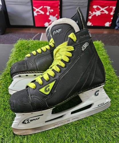 Senior Used Graf Supra 535s Hockey Skates Wide Width Size 6