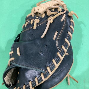 Black Used Rawlings Gold Glove Elite Right Hand Throw Catcher's Baseball Glove 32.5"