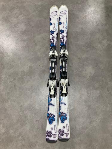 Used Women's Salomon Pearl 151 CM Skis With Bindings
