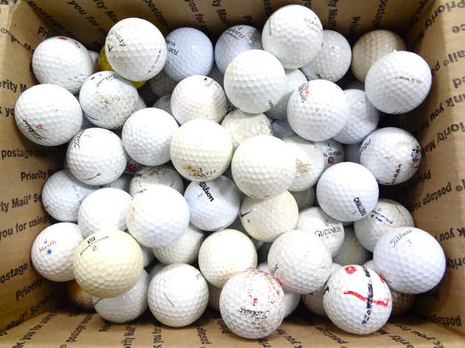 100 Hit Away Miscellaneous Practice Range/Shag Used Golf Balls