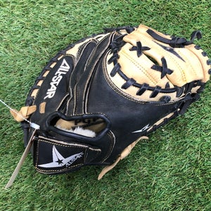 Used All Star Right Hand Throw Catcher's Baseball Glove 31.5"