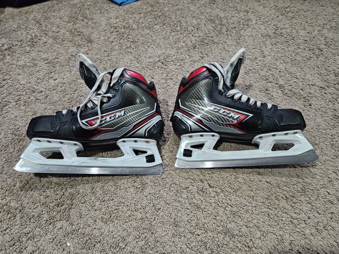 Used Senior CCM Hockey Goalie Skates Regular Width Size 6.5