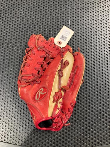 Used Red Rawlings Gold Glove Elite Right Hand Throw Baseball Glove 11.5"