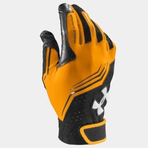 Under Armour Clean Up Batting Gloves Steeltown Gold NEW 1243731-750